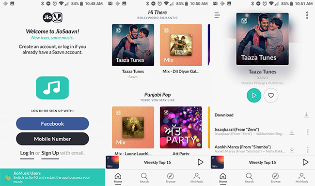 jiosaavn musik download