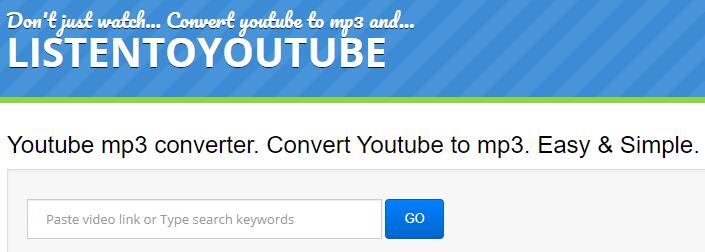 listentoyoutube online converter