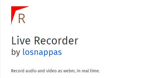 firefox audio capture extension live recorder