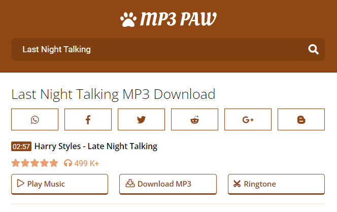 mp3paw online website