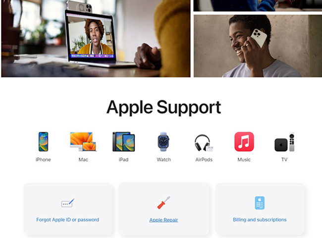 ask apple support for help