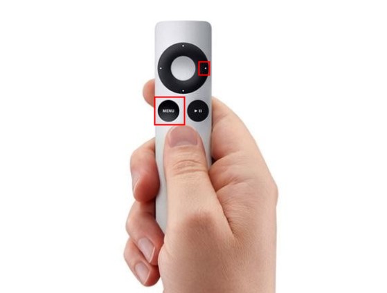 pair white and aluminum apple tv remote