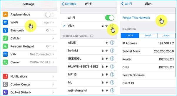 ensure a stable internet connection