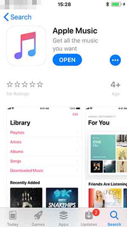 reinstall apple music