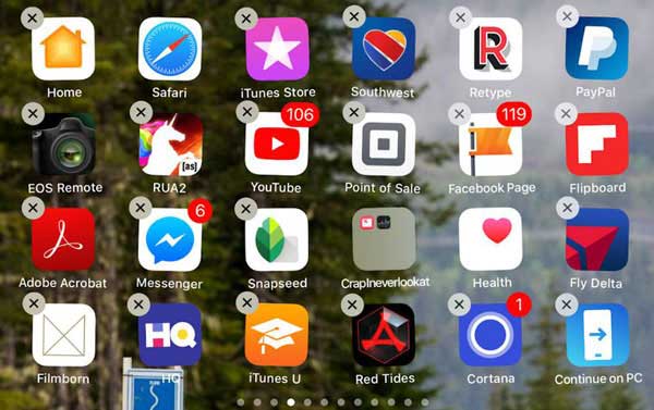 remove apps from iphone