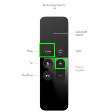 reset apple tv remote