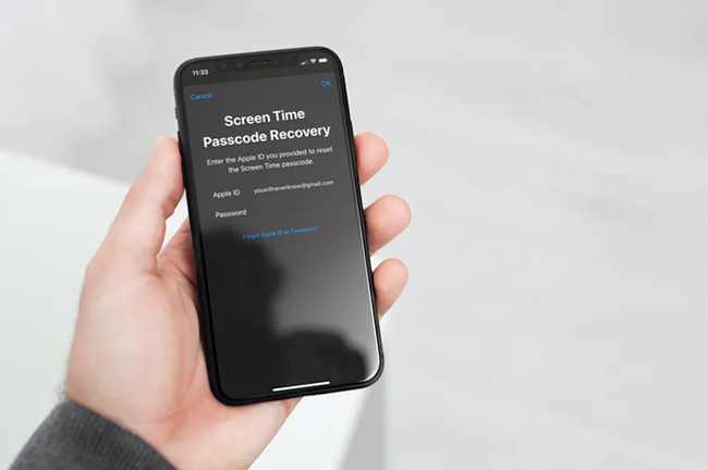 reset screen time passcode without apple id