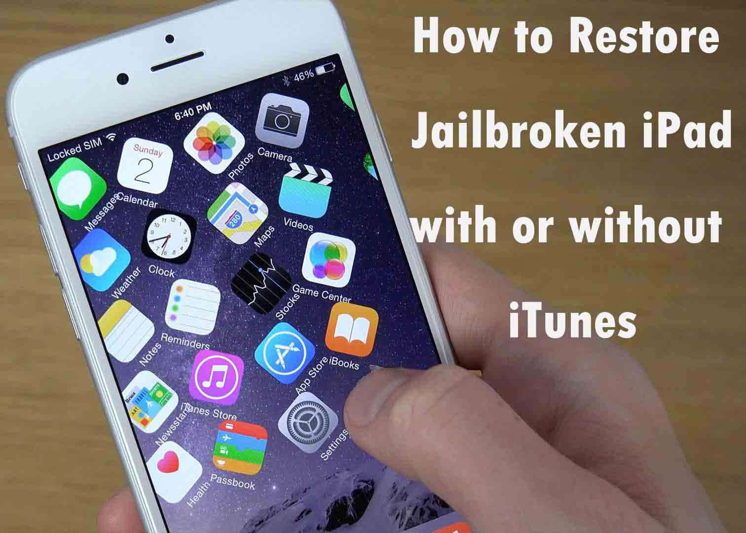 restore jailbroken ipad