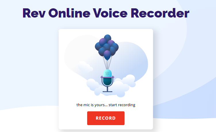 rev online voice recorder