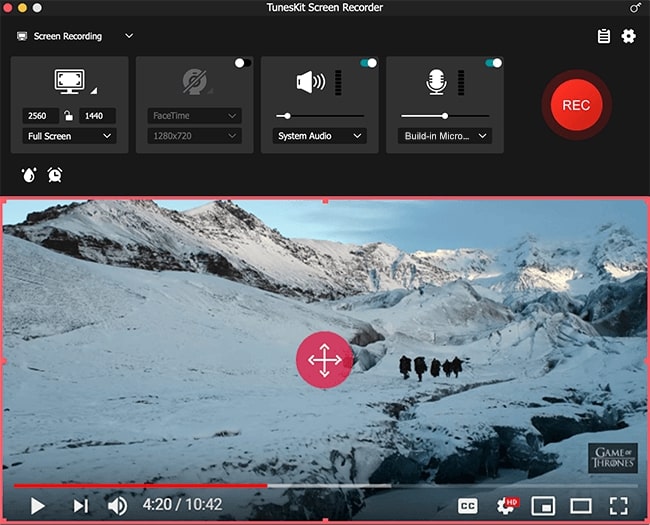 tuneskit screen recorder