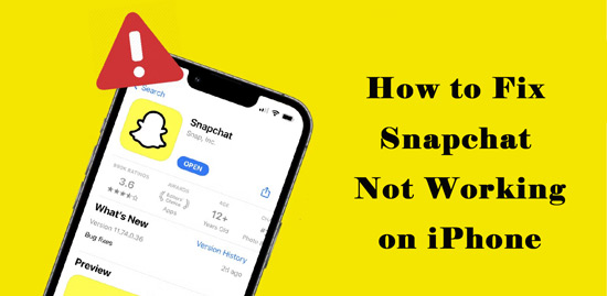 snapchat not working on iphone