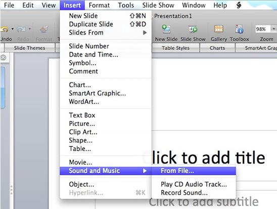 spotify to powerpoint mac