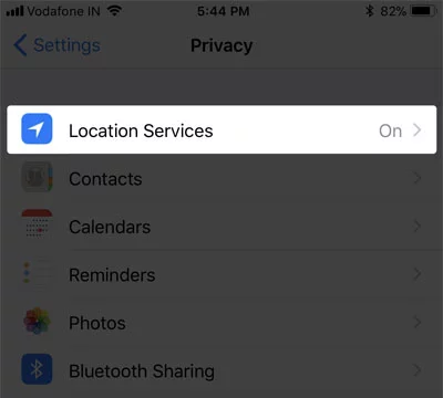 enable location service