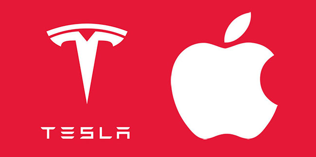 tesla and apple