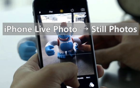 turn iphone live photos to still