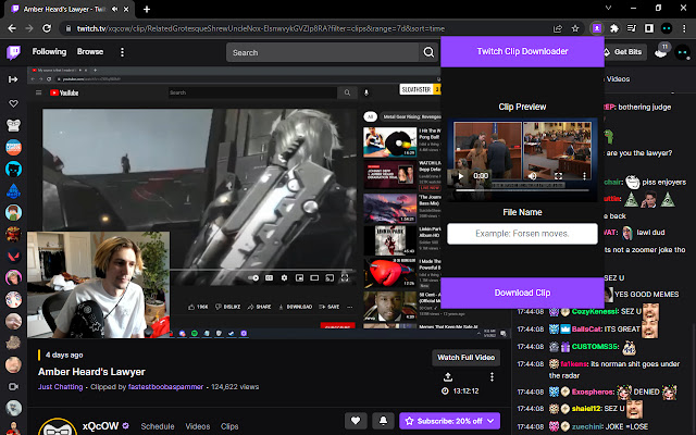 twitch clip downloader extension
