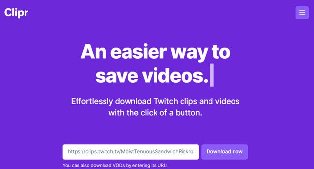 clipr twitch clip downloader online