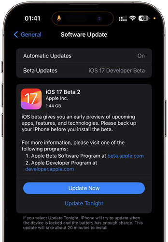 update ios version