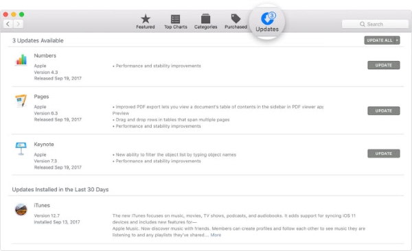 update itunes mac