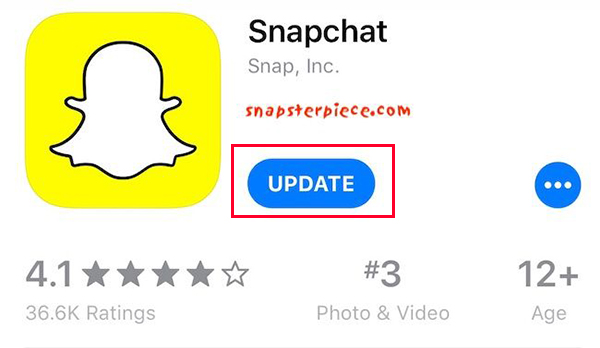 update snapchat