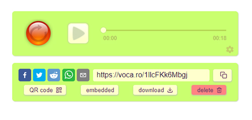 vocaroo record mp3 online