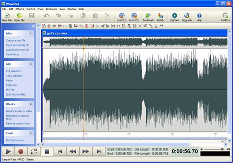 split mp3 files into multiple tracks with wavepad