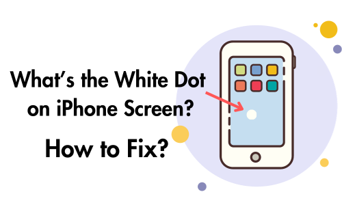 white dot on iphone screen