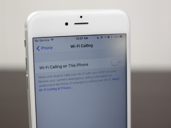 turn on iphone wifi calling