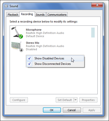 computer sound setting windows