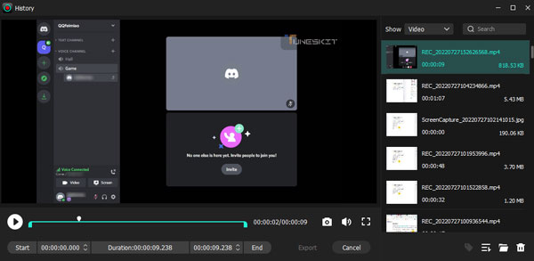 edit discord video call recording