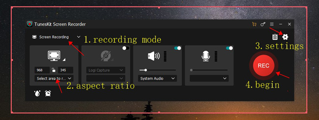how to record screen on hp by tuneskit screen recorder