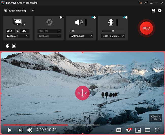 tuneskit screen recorder