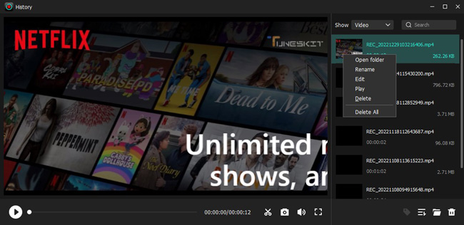 how to record netflix using tuneskit screen recorder