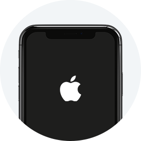 weißes apple logo
