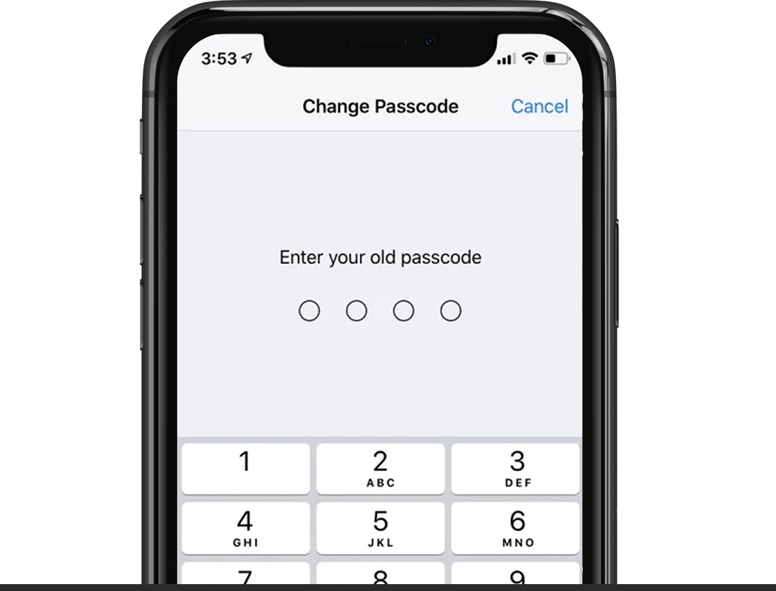 passwort auf dem iphone ändern