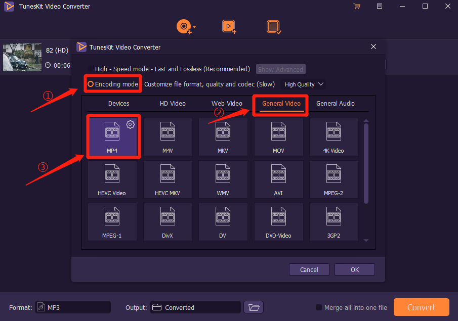 convert dvd to target format